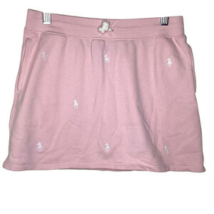 Polo Ralph Lauren‎ Skirt Girls Sz L (12-14) Pink Pony Mini Pockets Preppy EUC
